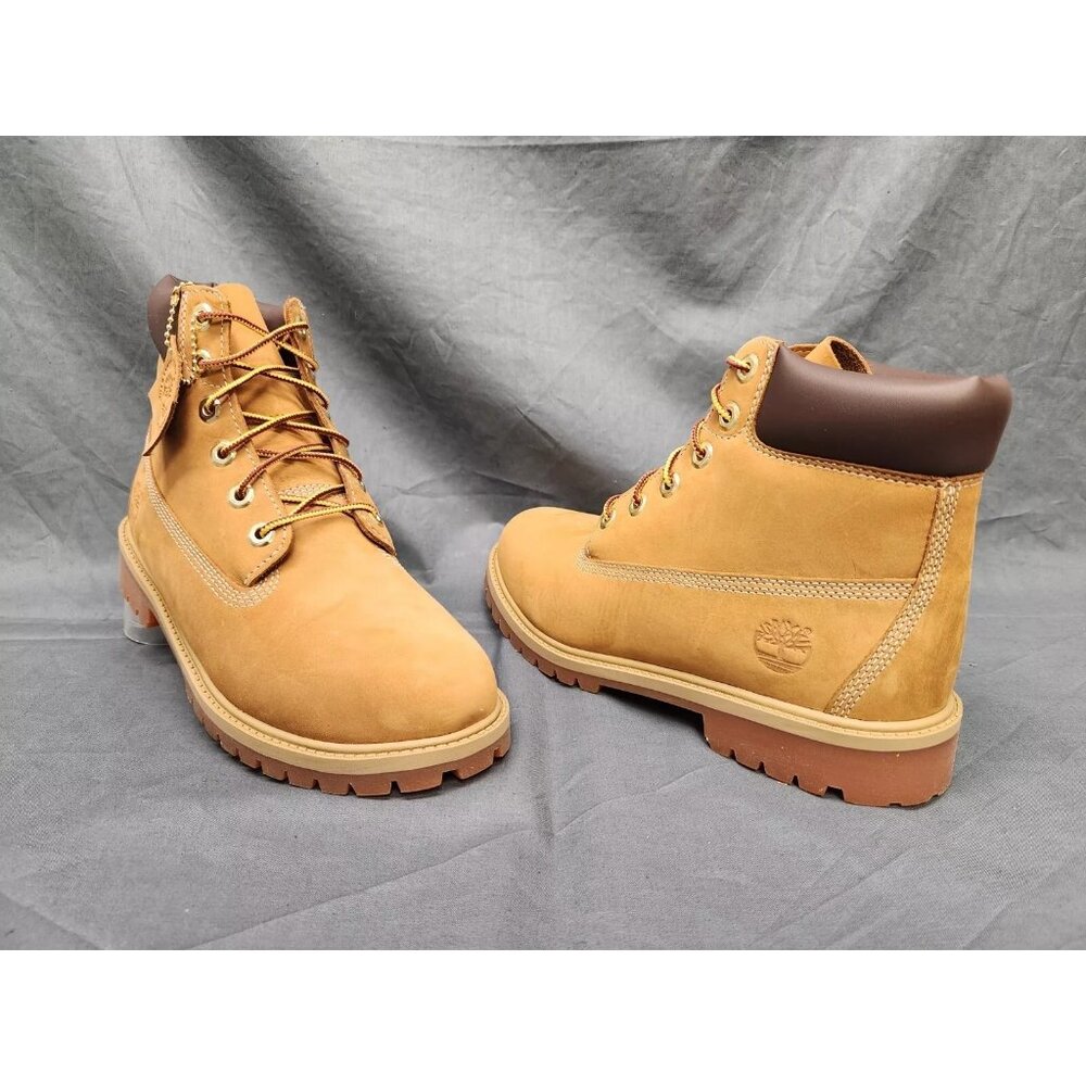 Timberland Youth 6 Inch Premium Waterproof Boots Wheat Size 2 NEW NO BOX!
